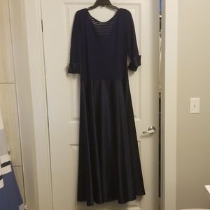 Navy long dress